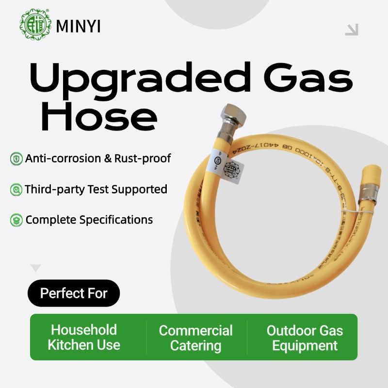Rust-Proof Flexible Metal Gas Line – 304 Stainless Steel Hose for Outdoor Kitchen, Grill & Propane Appliances