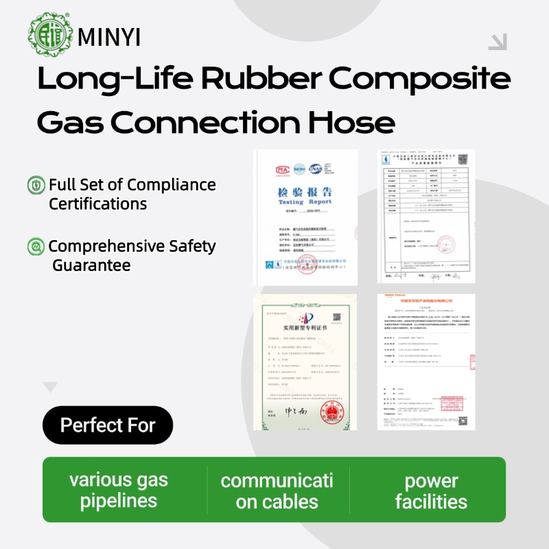 Long-Life Rubber Composite Gas Connection Hose for Household Kitchen, Commercial Catering & Outdoor Gas Equipment-3