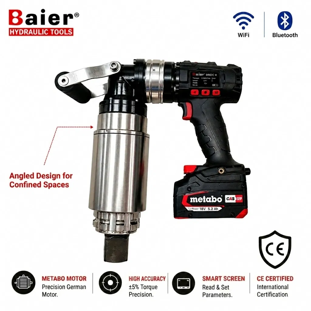 8000nm Rechargeable Torque Wrench Heavy Duty Battery Torque Wrench-16