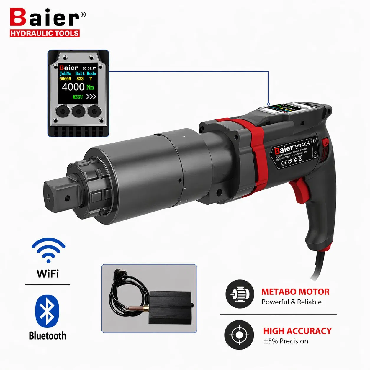 8000nm Rechargeable Torque Wrench Heavy Duty Battery Torque Wrench-17