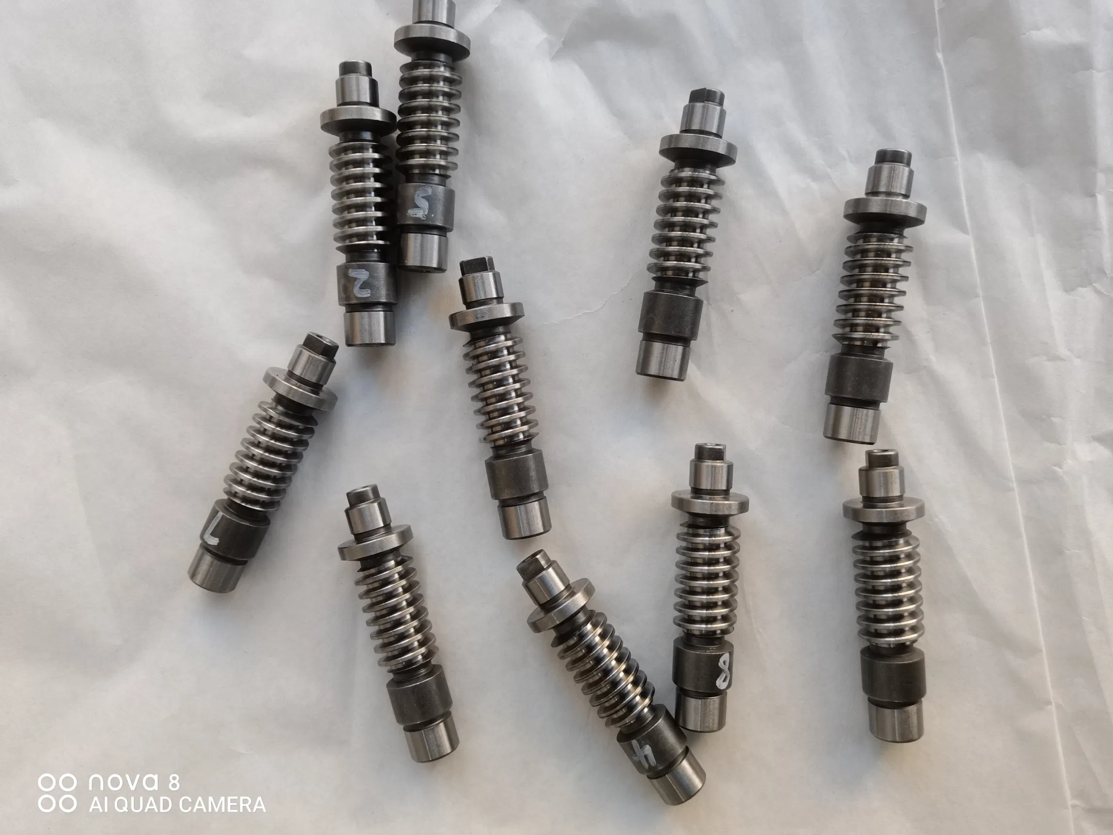 OEM Metal Forging /CNC Machining C45/A3 Spline Shaft/Worm Shaft/Gear Shaft-2