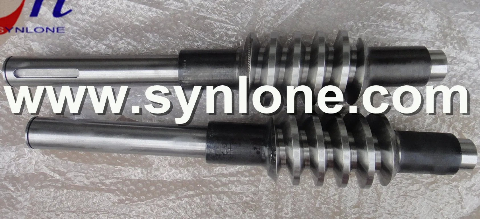 OEM Metal Forging /CNC Machining C45/A3 Spline Shaft/Worm Shaft/Gear Shaft-4