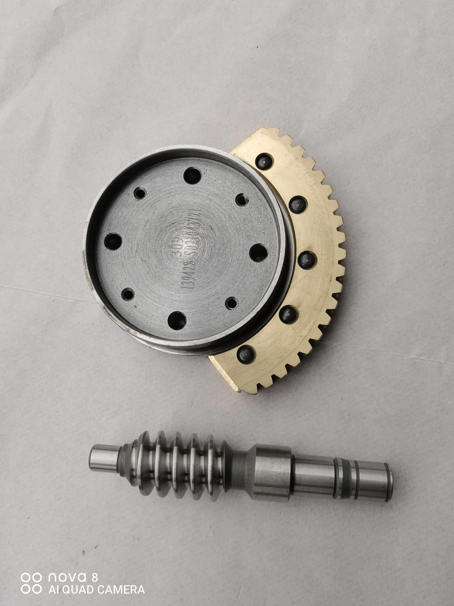 OEM Metal Forging /CNC Machining C45/A3 Spline Shaft/Worm Shaft/Gear Shaft-8