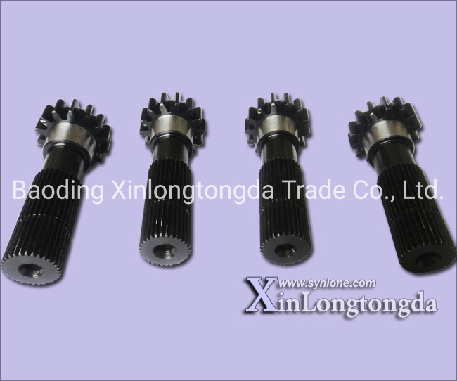 OEM Metal Forging /CNC Machining C45/A3 Spline Shaft/Worm Shaft/Gear Shaft-9
