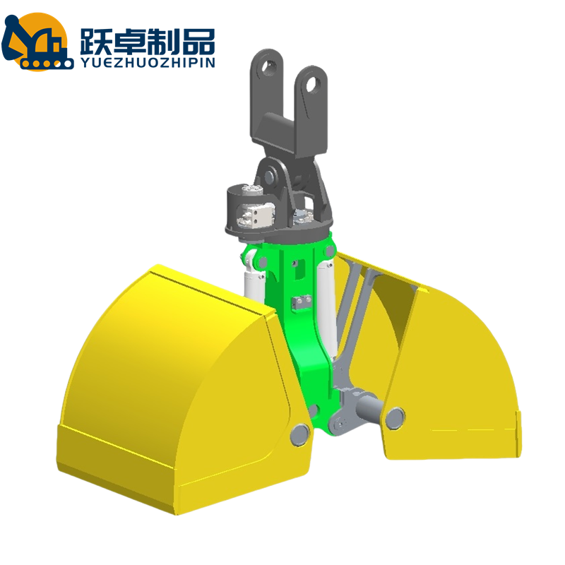 Excavator Rotary Hydraulic Clamshell Grab China Style Crane Clamp Shell Bucket-5