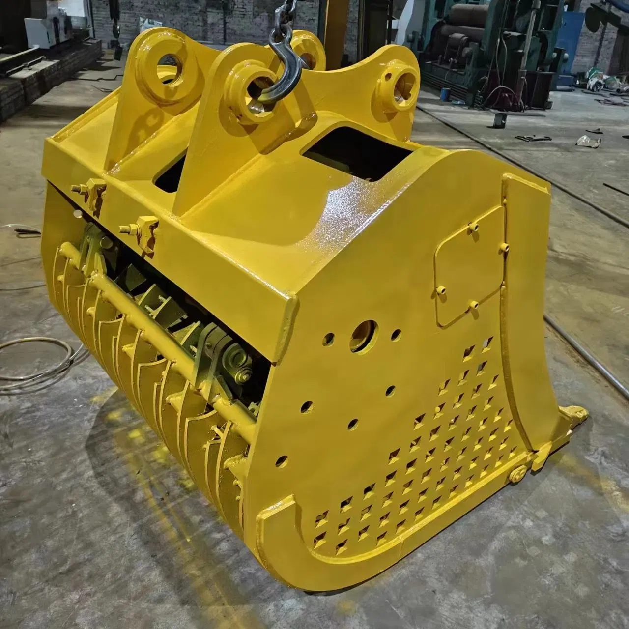Excavator Rotary Hydraulic Clamshell Grab China Style Crane Clamp Shell Bucket-14