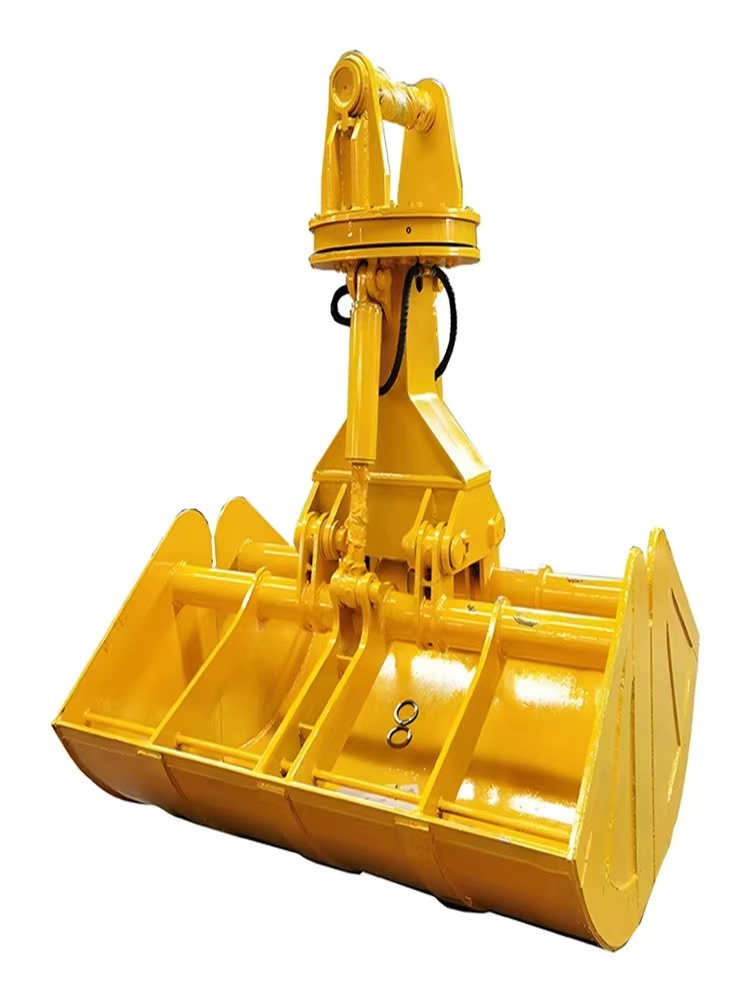 Excavator Rotary Hydraulic Clamshell Grab China Style Crane Clamp Shell Bucket-3