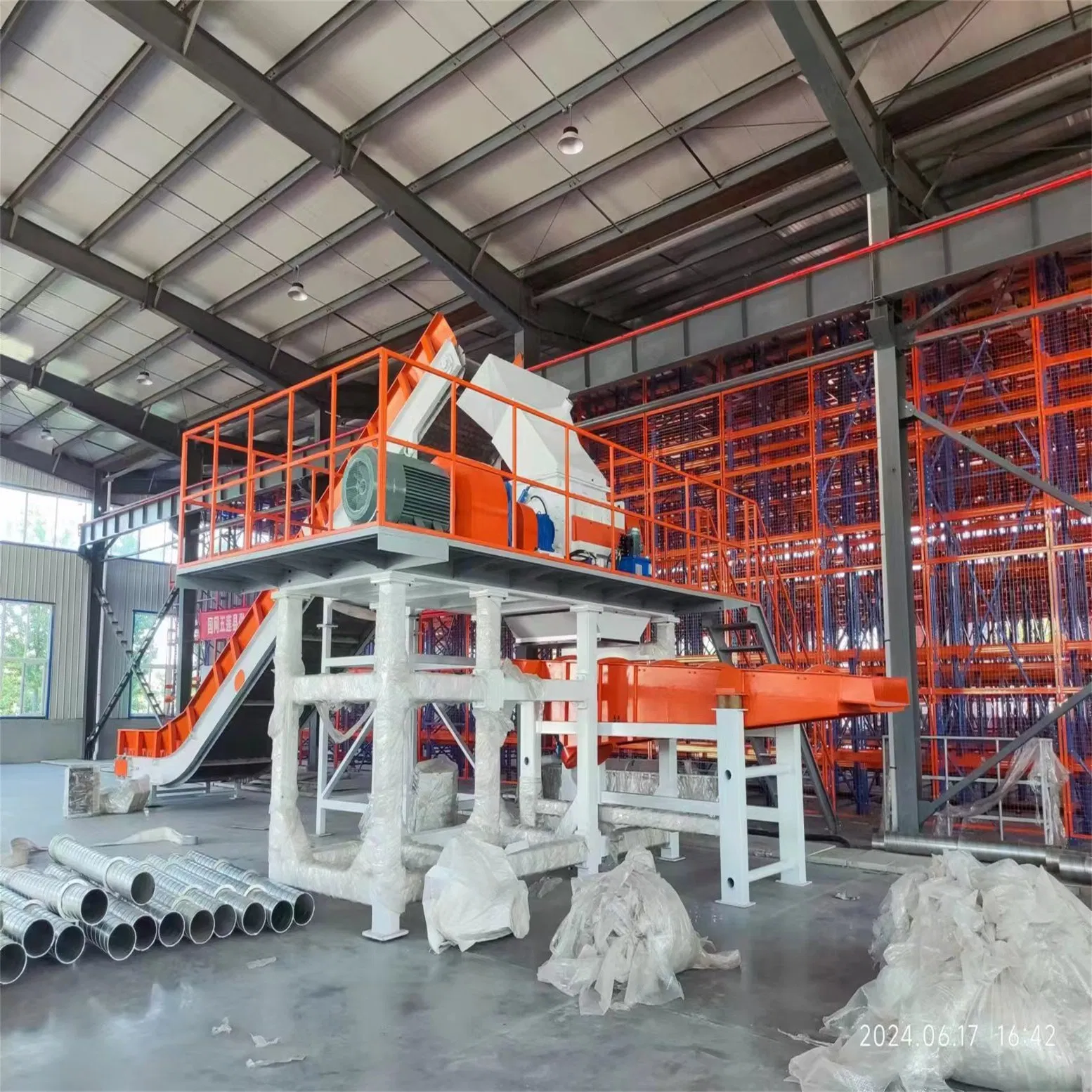 Rubber Cutter Shredder Powder Shredding Machinery Tyre Recycling Production Line-5
