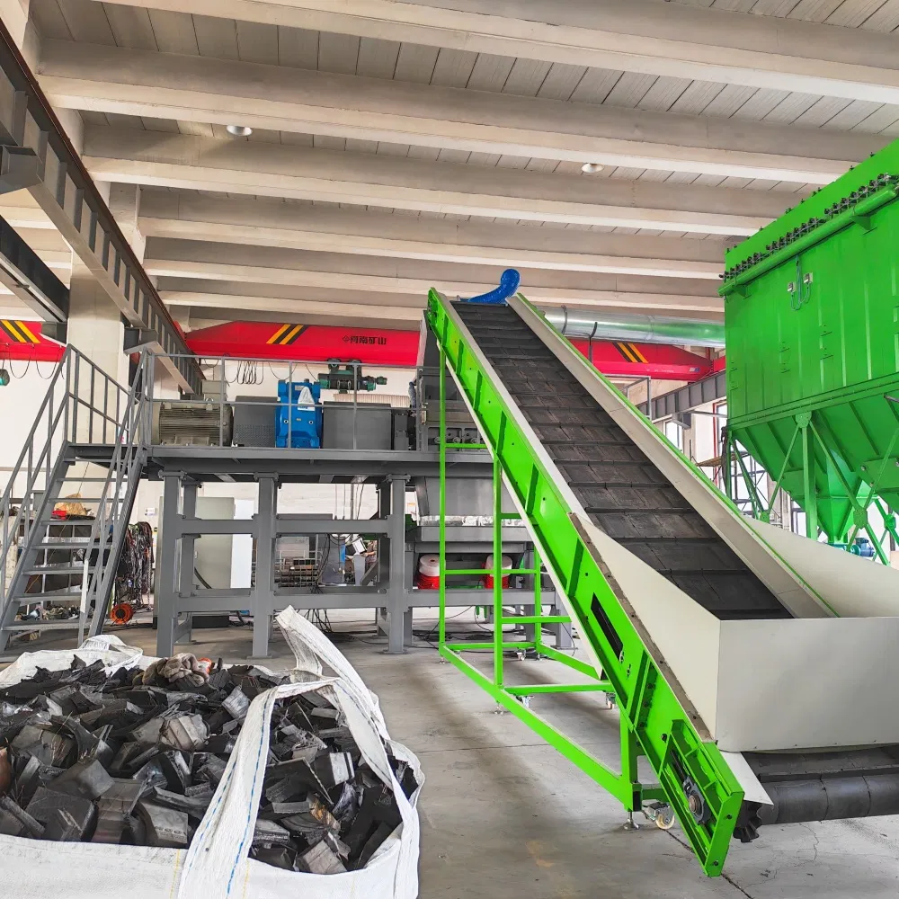 Rubber Cutter Shredder Powder Shredding Machinery Tyre Recycling Production Line-17