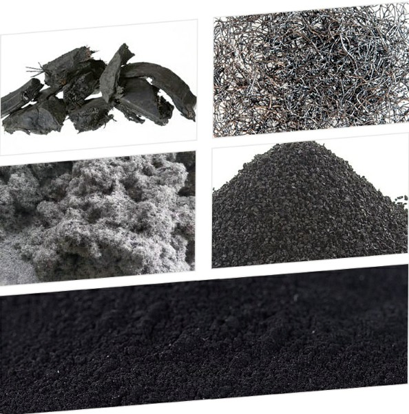 Rubber Cutter Shredder Powder Shredding Machinery Tyre Recycling Production Line-20