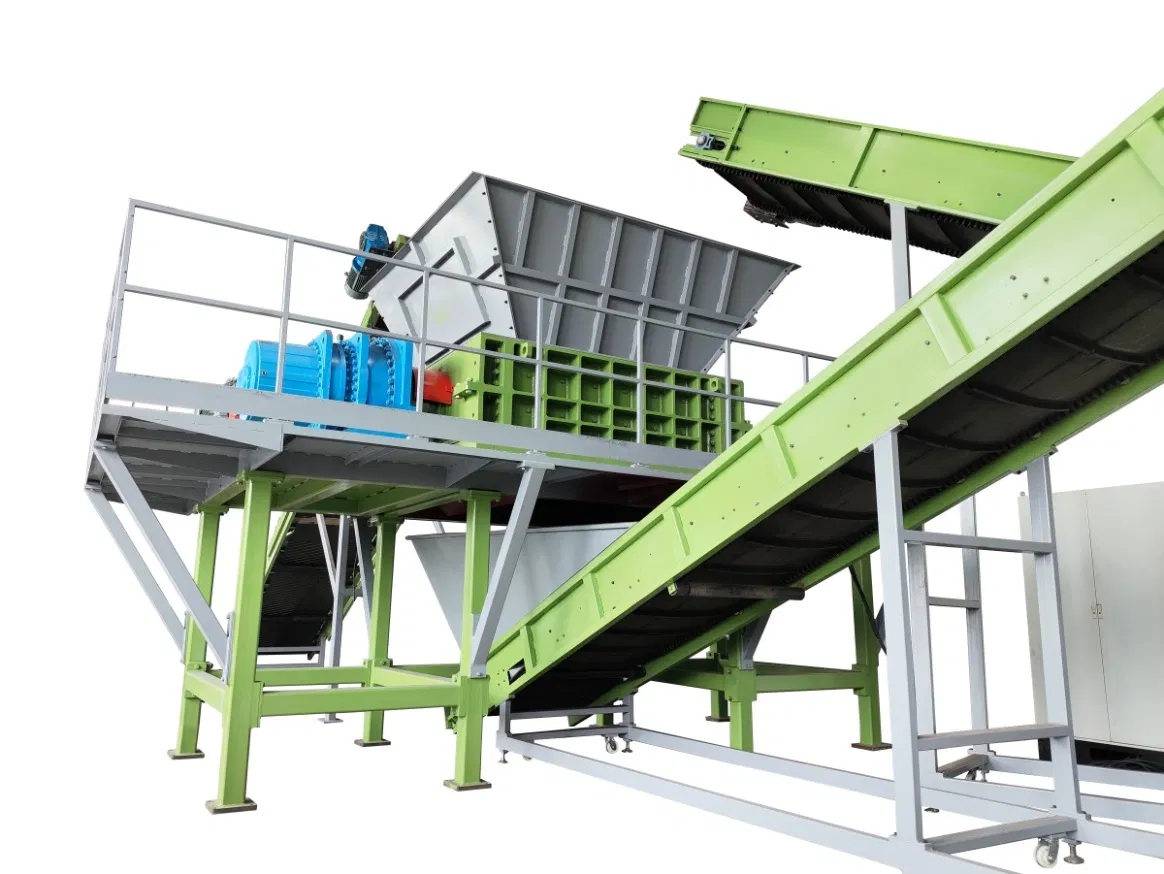 Tdf Plant Rubber Shredder Shredding Waste Tyre Cutter Machine Rubber Recycling Line-11