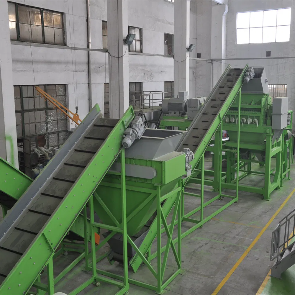 Tdf Plant Rubber Shredder Shredding Waste Tyre Cutter Machine Rubber Recycling Line-17