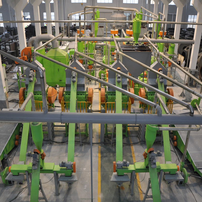 Tdf Plant Rubber Shredder Shredding Waste Tyre Cutter Machine Rubber Recycling Line-18