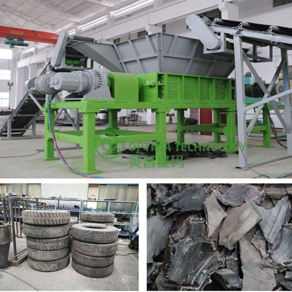 Rubber Cutter Powder Miller Waste Tyre Shredding Machinery Recycling Tire Machine-6