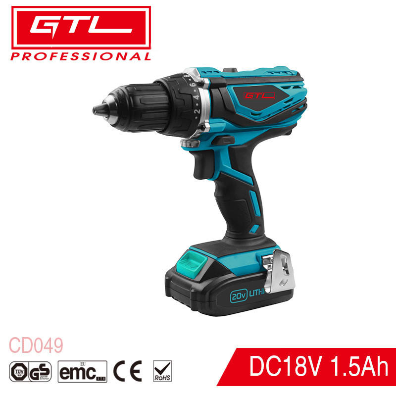 Quick Stop & Two Gear Speed Lithium Impact Electric Power Tools Cordless Drill with CE GS (CD047-T)-12
