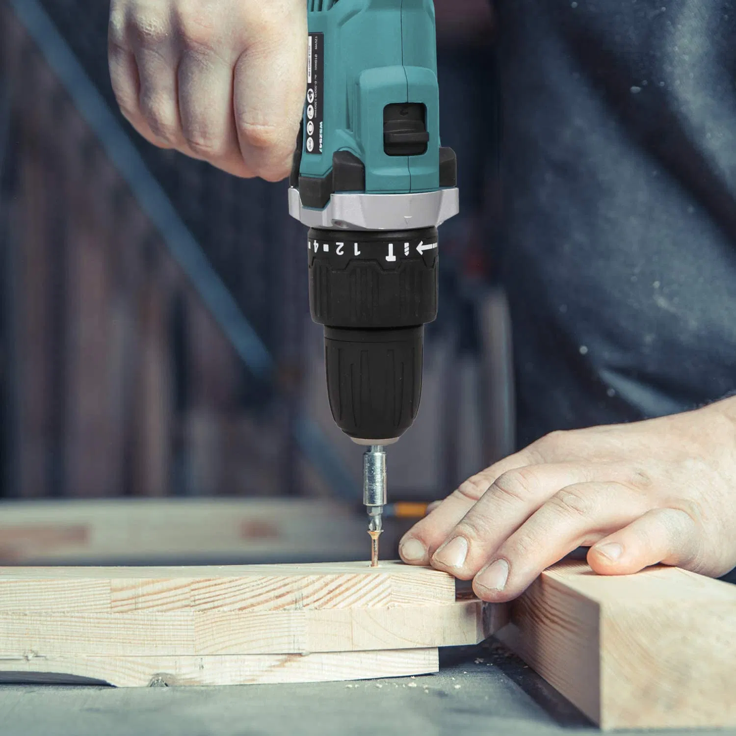 Quick Stop & Two Gear Speed Lithium Impact Electric Power Tools Cordless Drill with CE GS (CD047-T)-17