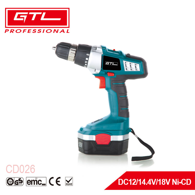 Electric Driver Drill Kit 18V Power Brushless Cordless Drill with 2 Variable Speed 1/2'' Keyless Chuck (CD028)-8