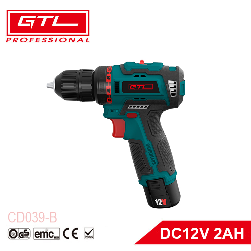 Electric Driver Drill Kit 18V Power Brushless Cordless Drill with 2 Variable Speed 1/2'' Keyless Chuck (CD028)-19