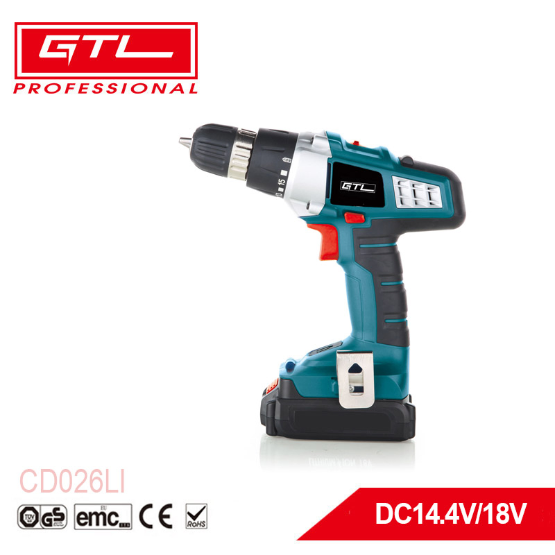 Electric Driver Drill Kit 18V Power Brushless Cordless Drill with 2 Variable Speed 1/2'' Keyless Chuck (CD028)-20