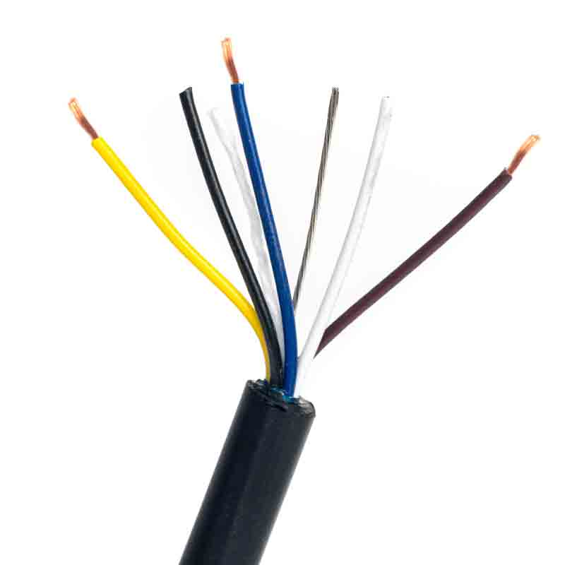 ISO 6722 Standard PVC Insulated Double Cover 0.75 1 1.5 mm2 Flryy Single Core Automotive Cable for Vehicle-4