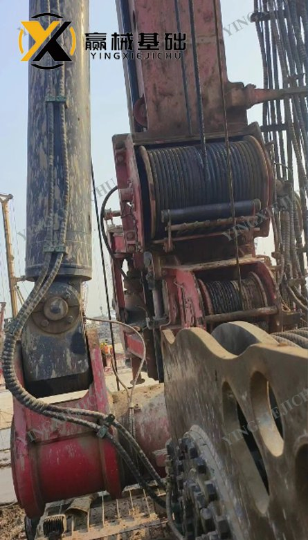 Sr445 Rotary Drilling Rig Engineering Machinery Pile Driverused-19