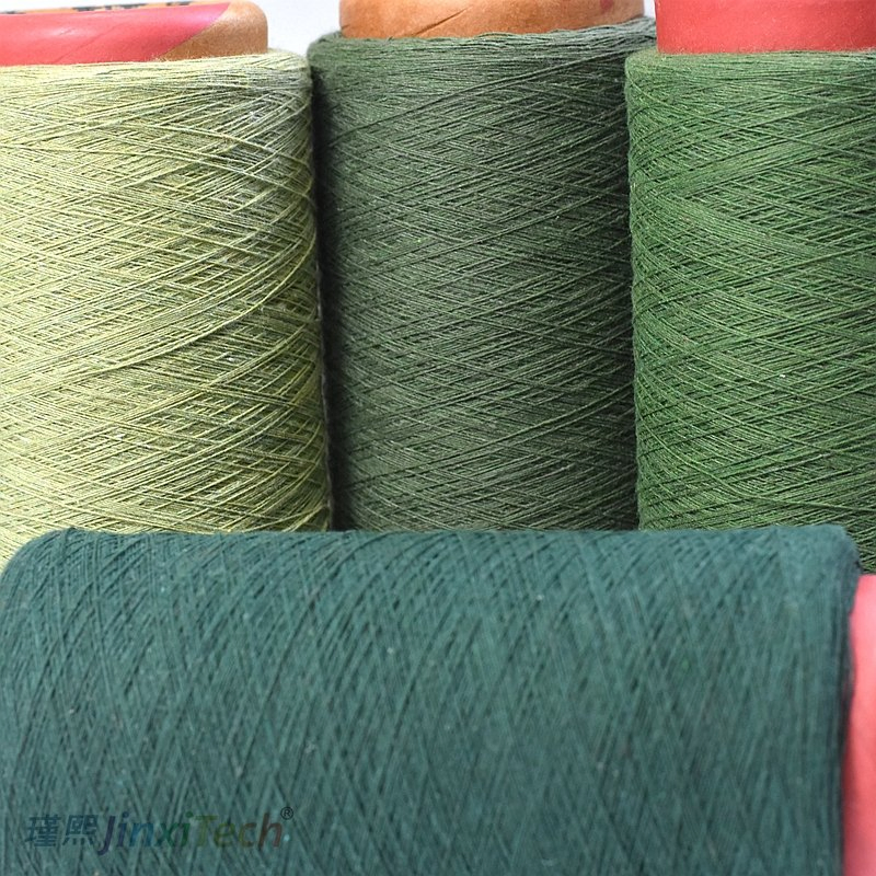 High Quality Grs Certified Open End Color Yarn Recycled Cotton Carded Rg Yarn Ne12s Ne16s Ne18s for Socks-4