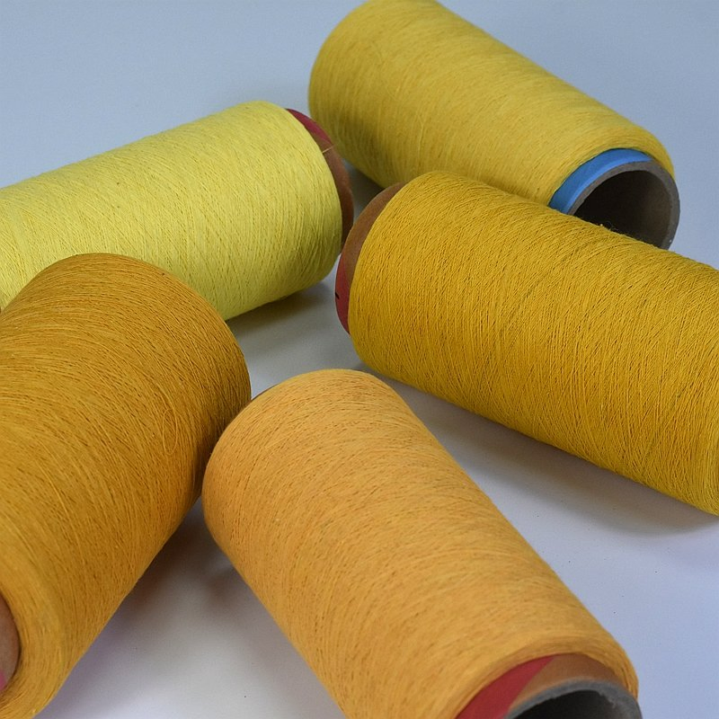 Wholesale Eco-Friendly Regenerated CVC Yarn Recycled OE Yarn Color Customizable for Weaving Material-7