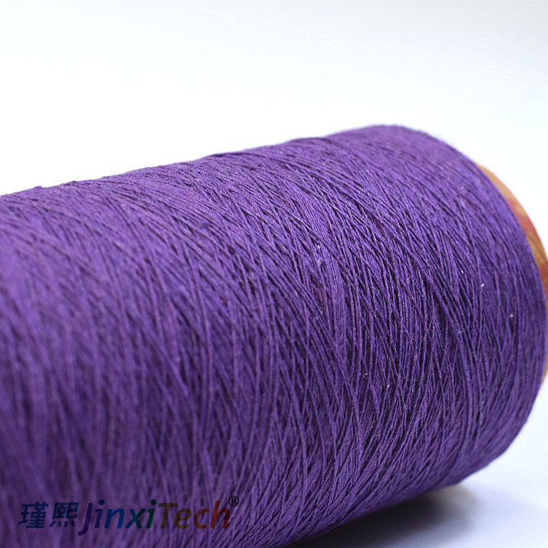 Wholesale Eco-Friendly Regenerated CVC Yarn Recycled OE Yarn Color Customizable for Weaving Material-9
