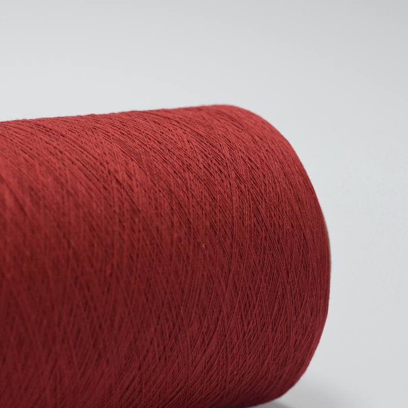 Wholesale Eco-Friendly Cotton Polyester Regenerated Carded Yarn Rosso Versatile Use 65/35, 50/50, 35/65 or Customized-14