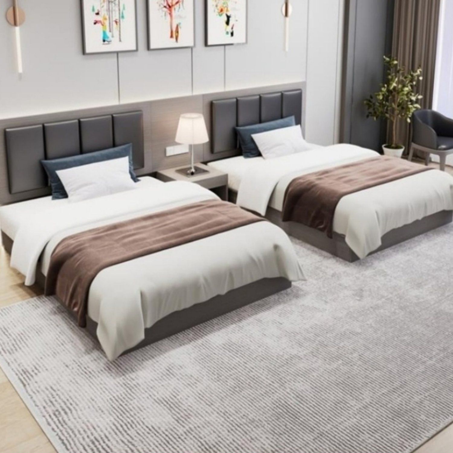 Bilido Casa Luxury Hotel Bedroom Wooden Furniture for Elegant Apartments and Villas Hotel Full Room Furniture Sets Project Hospitality