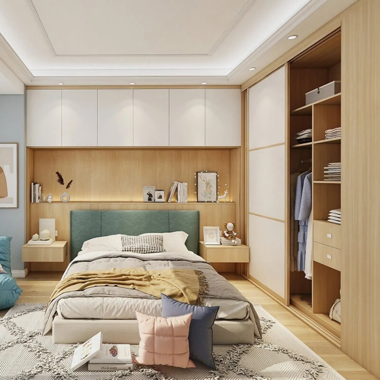 Bilido Casa Minimalist Budget Hotel Wooden Furniture Collection for Commercial Modern Bedroom Sets-13
