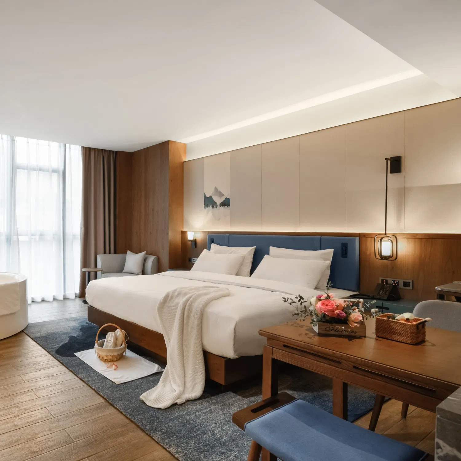 Bilido Casa Smart Bed Sets with USB Ports, LED Lighting & Modular Wardrobes Modern Custom Hotel Bedroom Furniture-10