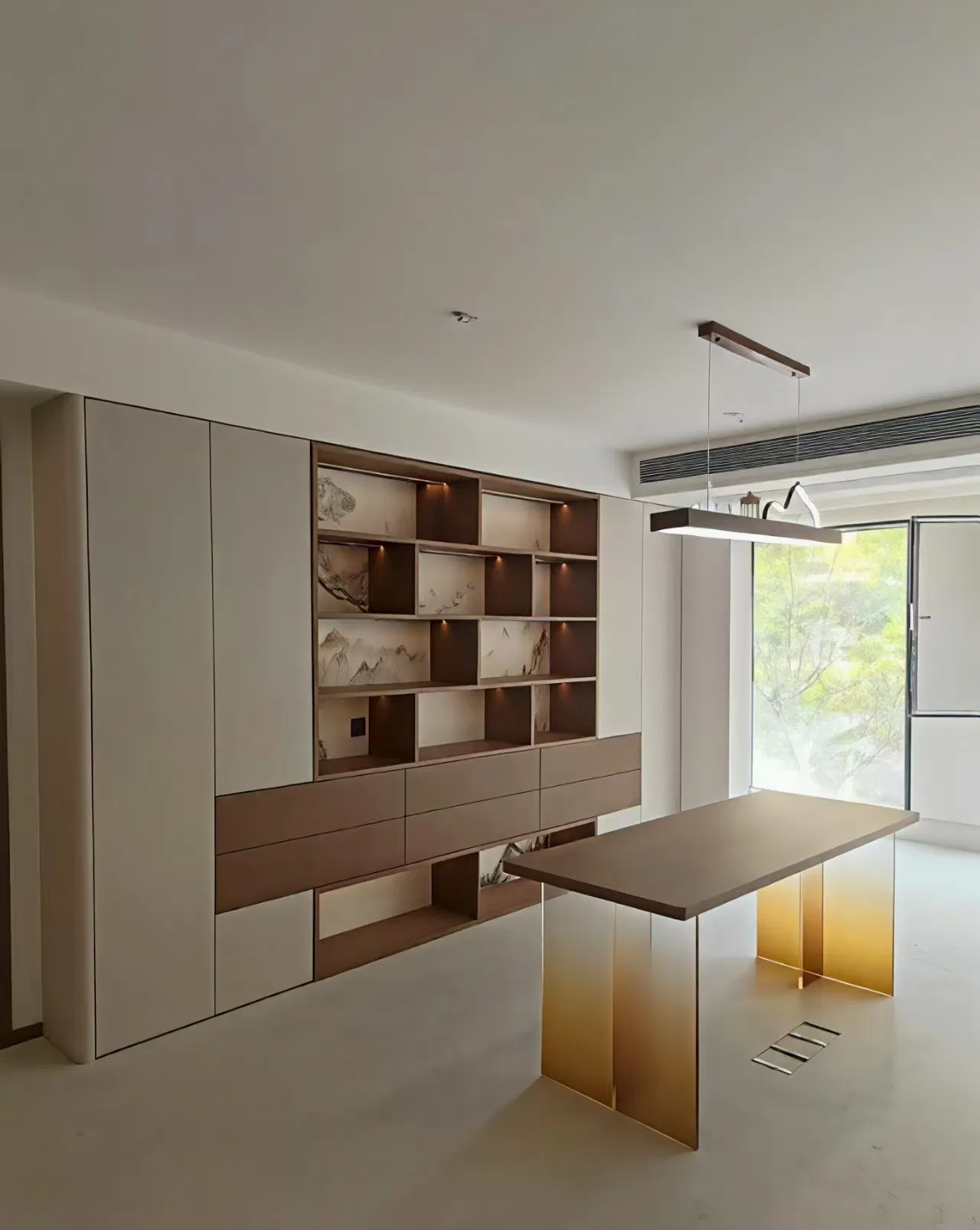Wood/White Customized Living Room Wooden Furniture Storage Wholesale Wooden Library Solid Oak Bookcase-4