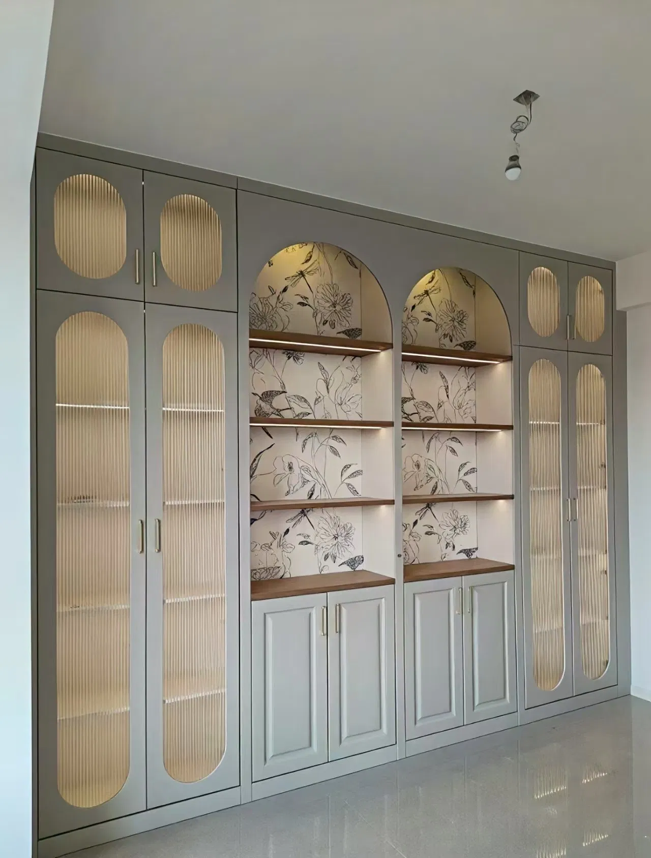 Composite Solid Wood Personalized Custom Living Room Furniture Wooden Office Wall Shelving Office Bookcase Partition-10